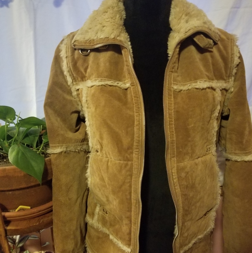 Tan Leather Jacket - Picture 1 of 4